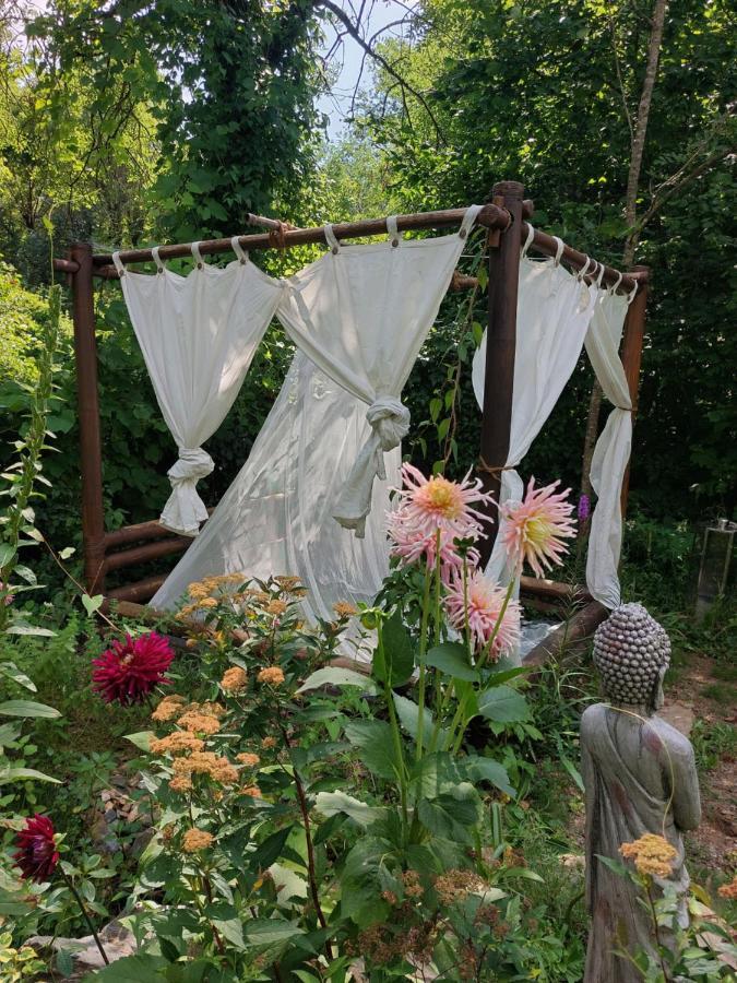 Chambres D'Hotes Dans Mas Avec Jardin En Bord De Riviere Saumane Exteriör bild
